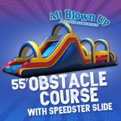 55' Obstacle Course with Speedster Slide