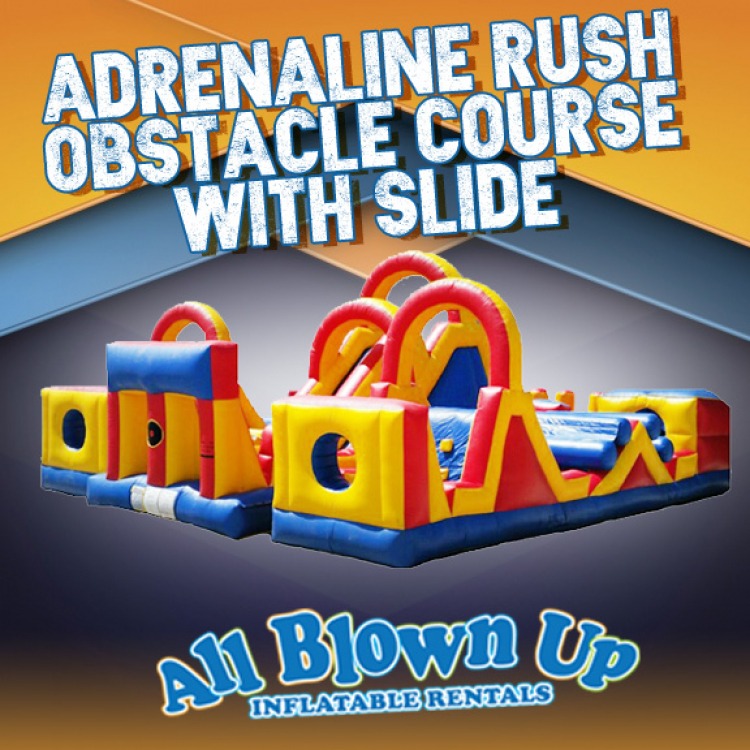 Adrenaline Rush Obstacle Course with Slide