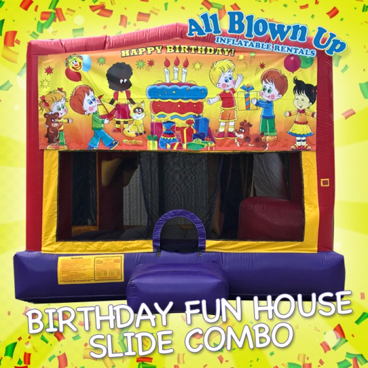 Birthday Fun House Slide Combo