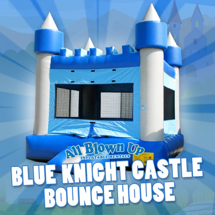 Blue Knight Castle Bounce House