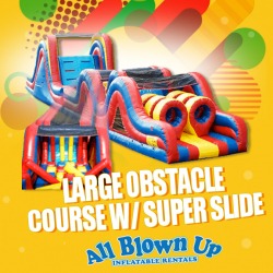 Large Obstacle Course with Super Slide