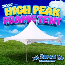 20'x20' High Peak Frame Tent 8'H