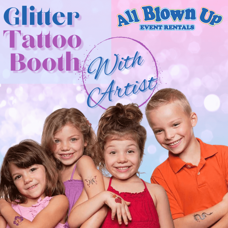 Glitter Tattoo Booth with Artist