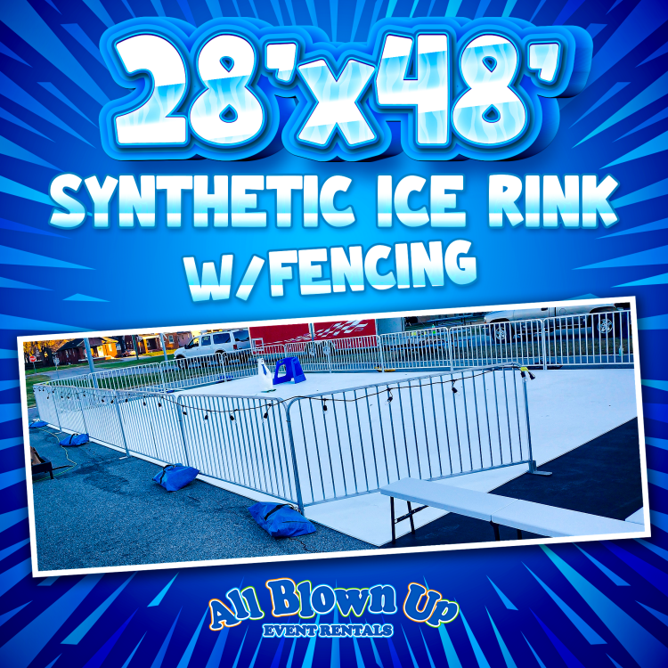 28'x48' Portable Ice Rink w/Fencing