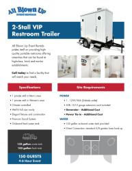 Two Stall Restroom Trailer