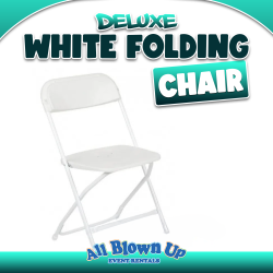 Deluxe White Folding Chair