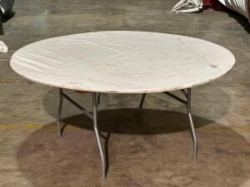 Image201 1746447903 72" Round White Wood Folding Table