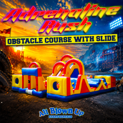 Adrenaline Rush Obstacle Course with Slide